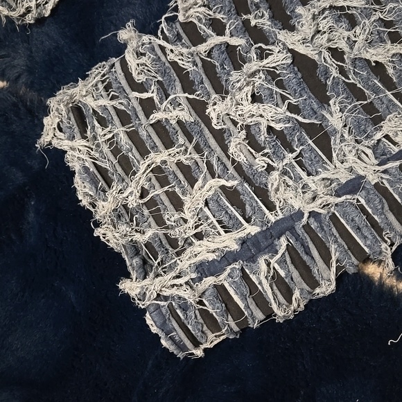 Fashion Nova Distressed Flare Jeans - Picture 3 of 4